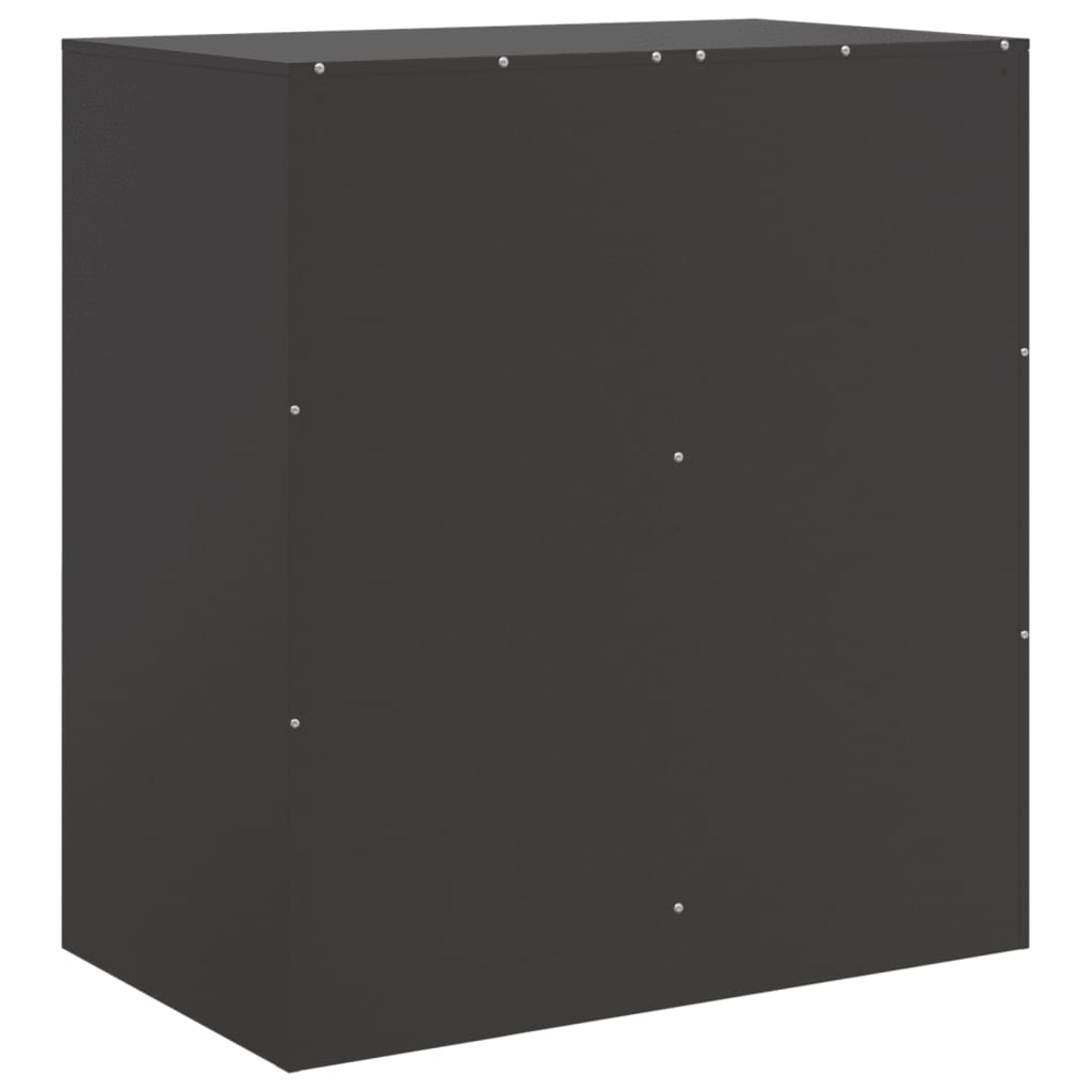 Black Sideboard 67x39x73 cm in Steel