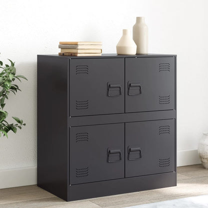 Black Sideboard 67x39x73 cm in Steel