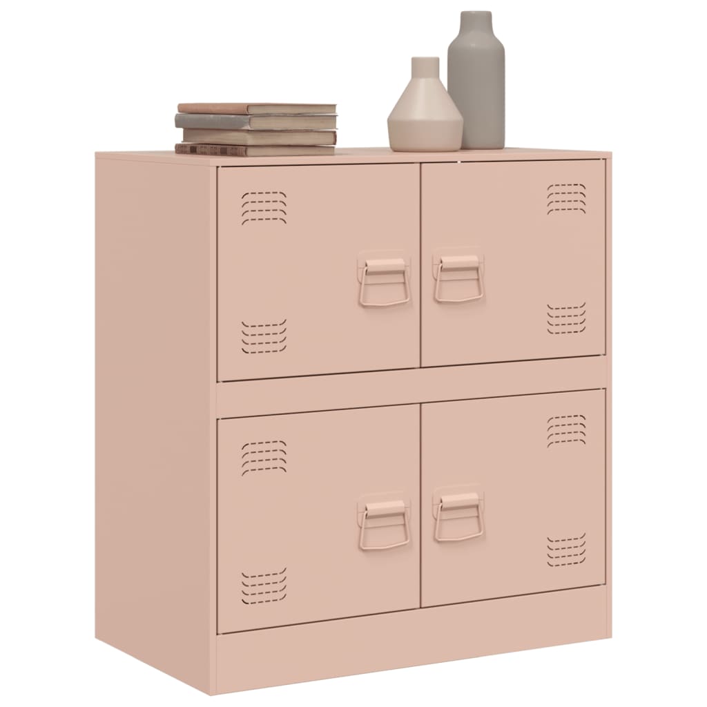 Credenza Rosa 67x39x73 cm in Acciaio