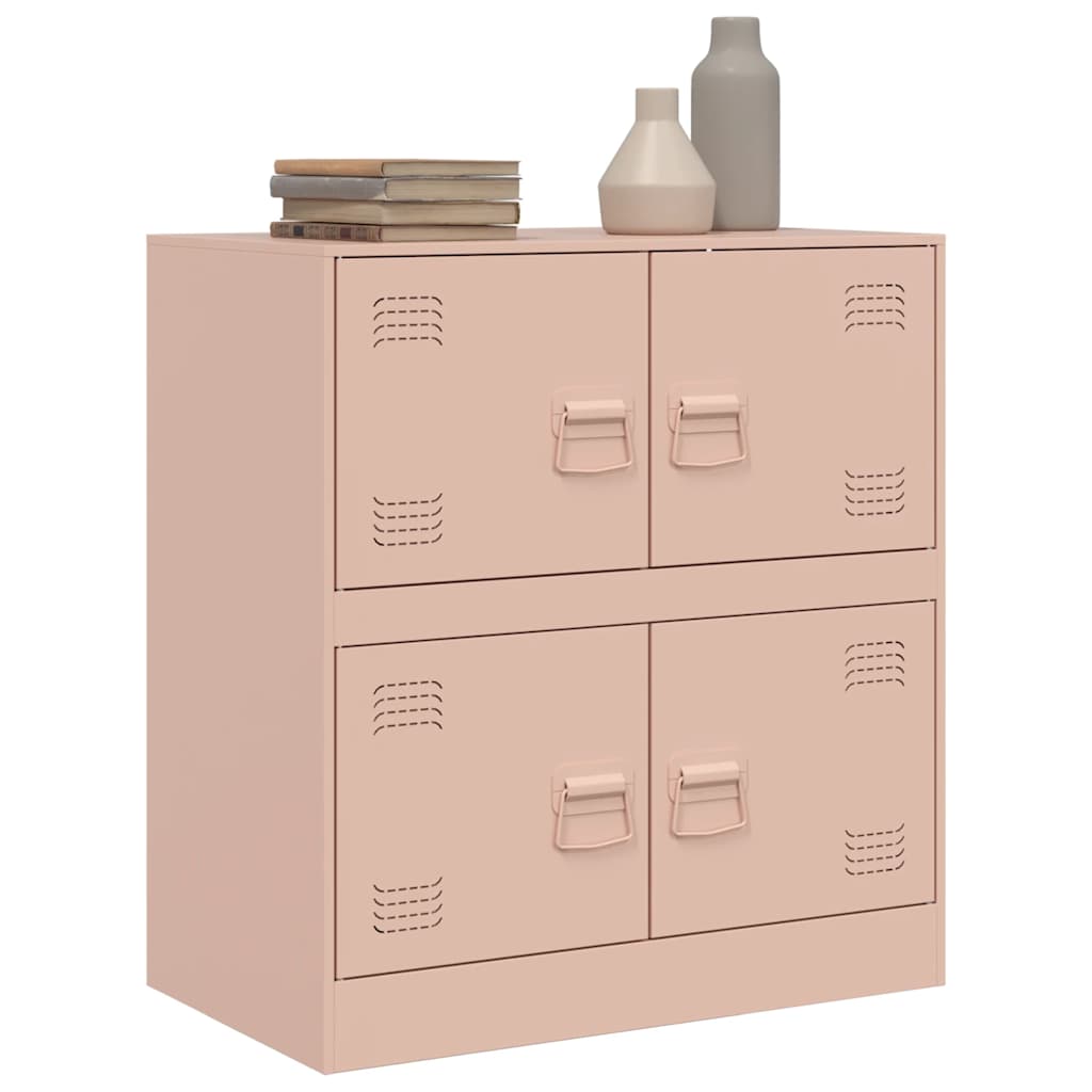 Credenza Rosa 67x39x73 cm in Acciaio - homemem39