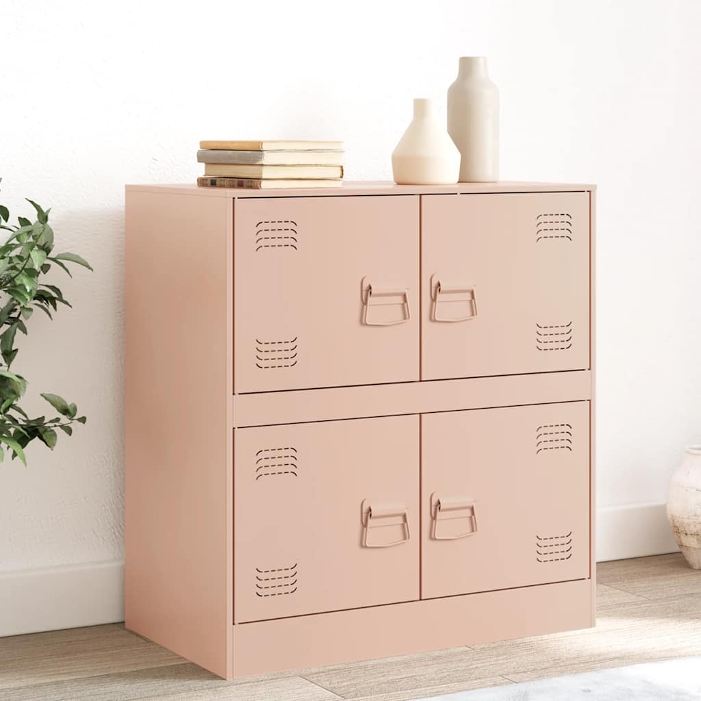 Credenza Rosa 67x39x73 cm in Acciaio - homemem39