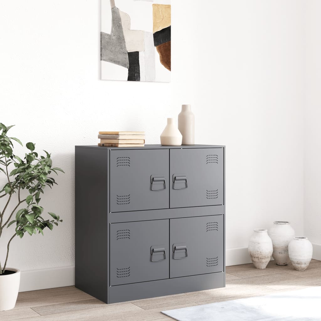 Anthracite Sideboard 67x39x73 cm in Steel