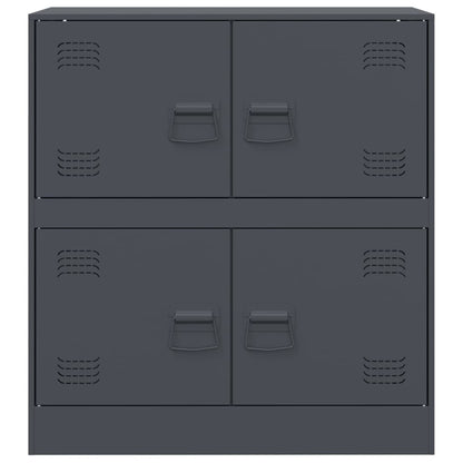 Anthracite Sideboard 67x39x73 cm in Steel