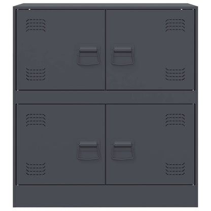 Credenza Antracite 67x39x73 cm in Acciaio - homemem39