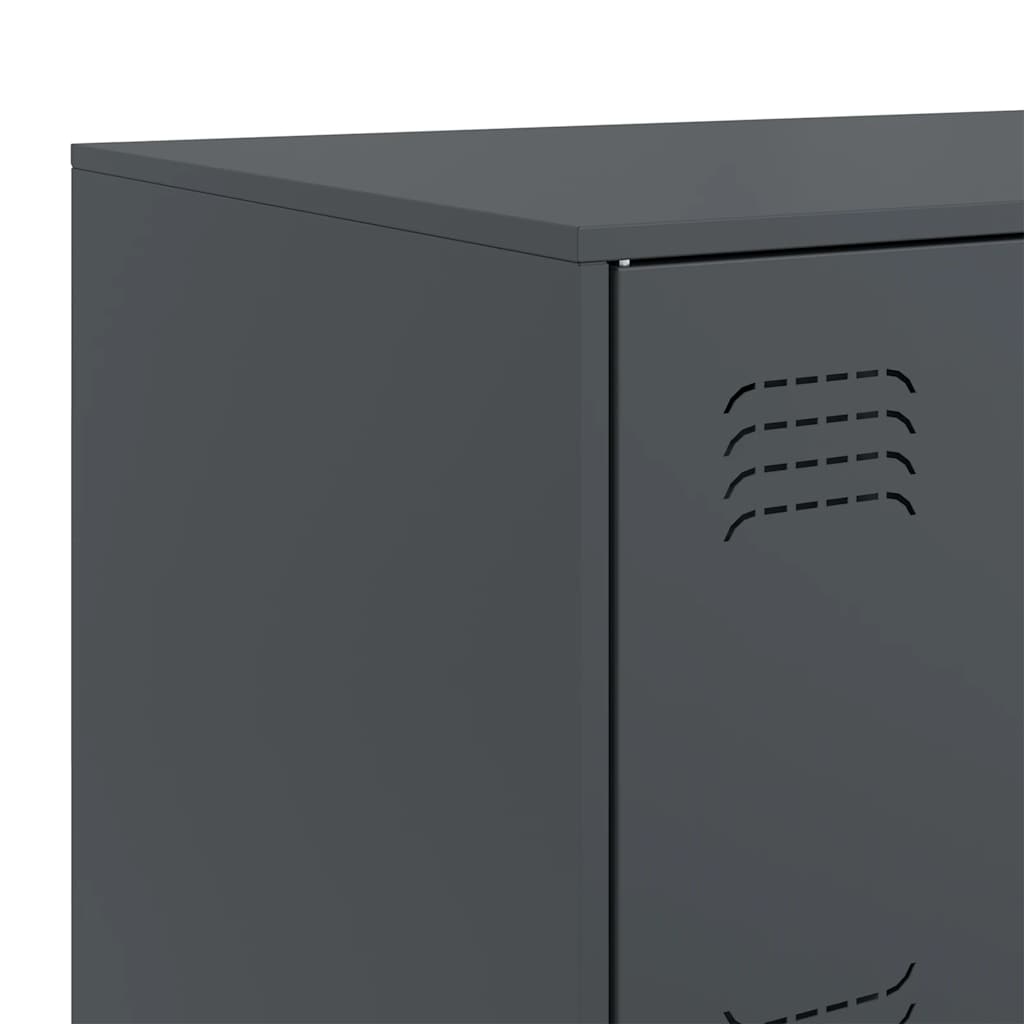 Credenza Antracite 67x39x73 cm in Acciaio - homemem39