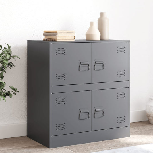 Anthracite Sideboard 67x39x73 cm in Steel