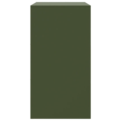 Olive Green Sideboard 67x39x73 cm in Steel