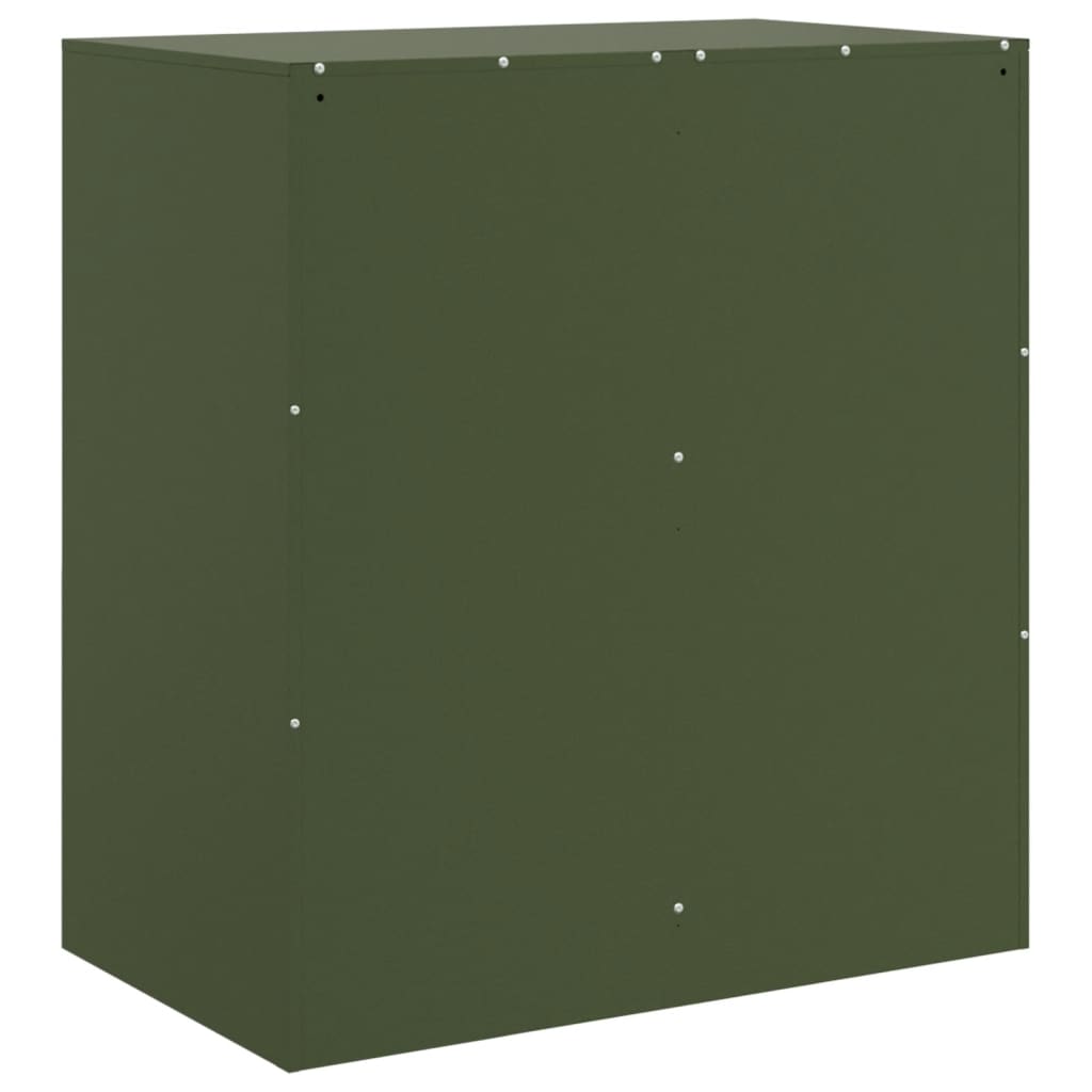 Olive Green Sideboard 67x39x73 cm in Steel