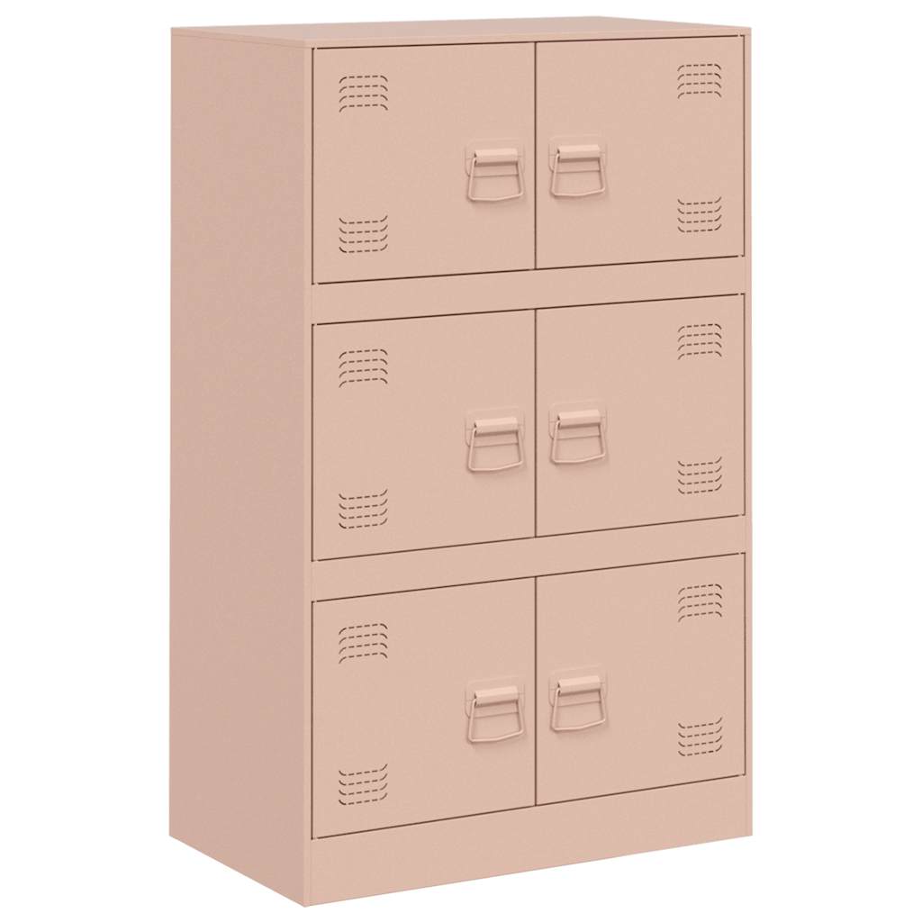 Credenza Rosa 67x39x107 cm in Acciaio - homemem39