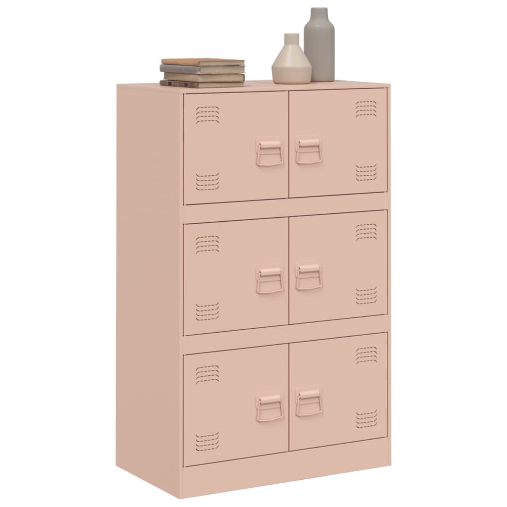 Pink Sideboard 67x39x107 cm in Steel