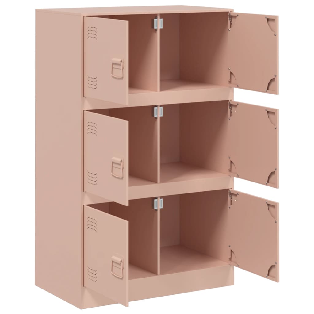 Pink Sideboard 67x39x107 cm in Steel