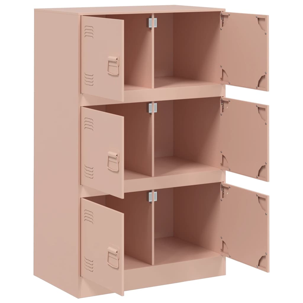 Credenza Rosa 67x39x107 cm in Acciaio - homemem39