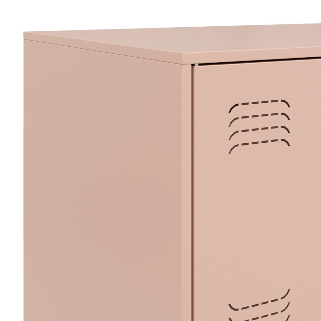 Pink Sideboard 67x39x107 cm in Steel