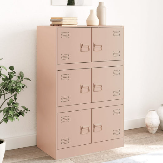 Pink Sideboard 67x39x107 cm in Steel