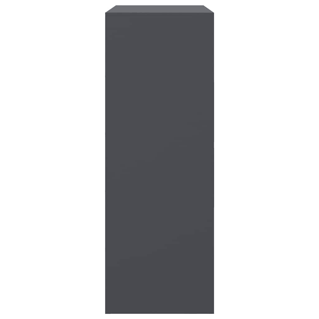 Credenza Antracite 67x39x107 cm in Acciaio - homemem39