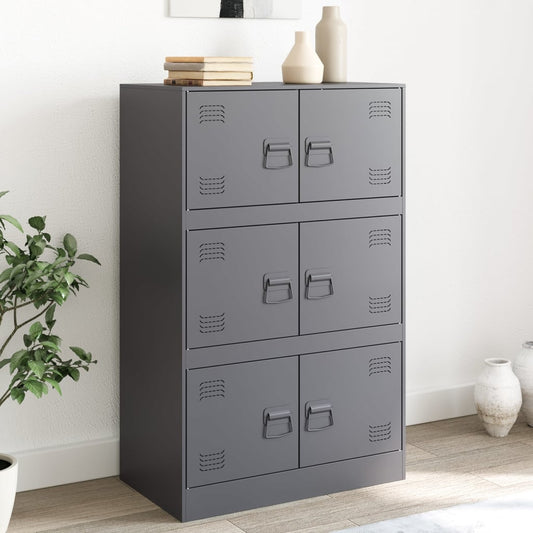 Anthracite Sideboard 67x39x107 cm in Steel