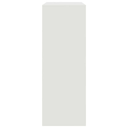 Credenza Bianca 67x39x107 cm in Acciaio - homemem39