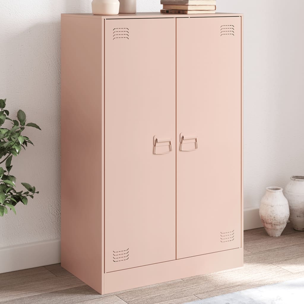 Pink Sideboard 67x39x107 cm in Steel