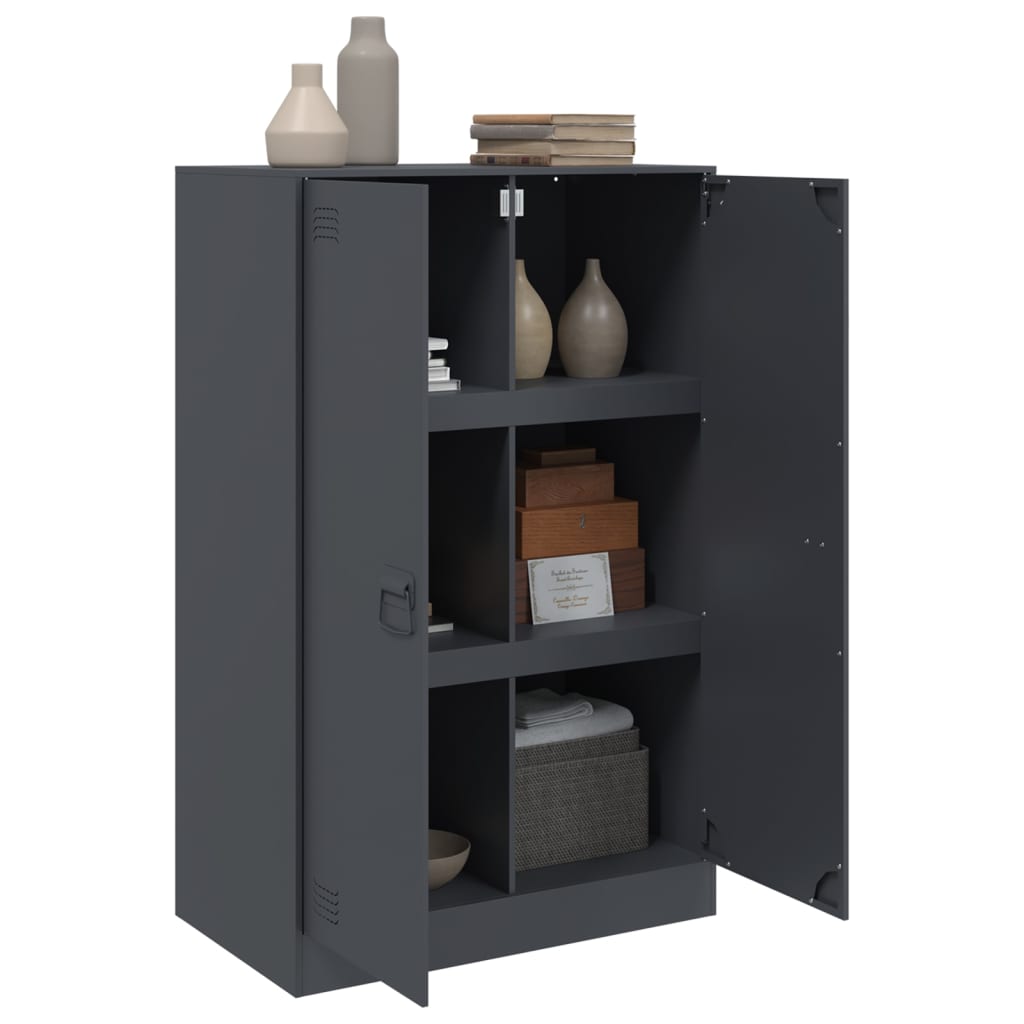 Anthracite Sideboard 67x39x107 cm in Steel