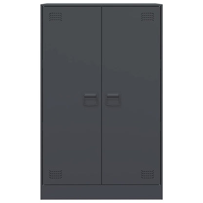 Credenza Antracite 67x39x107 cm in Acciaio - homemem39