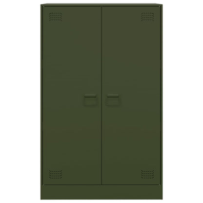 Olive Green Sideboard 67x39x107 cm in Steel