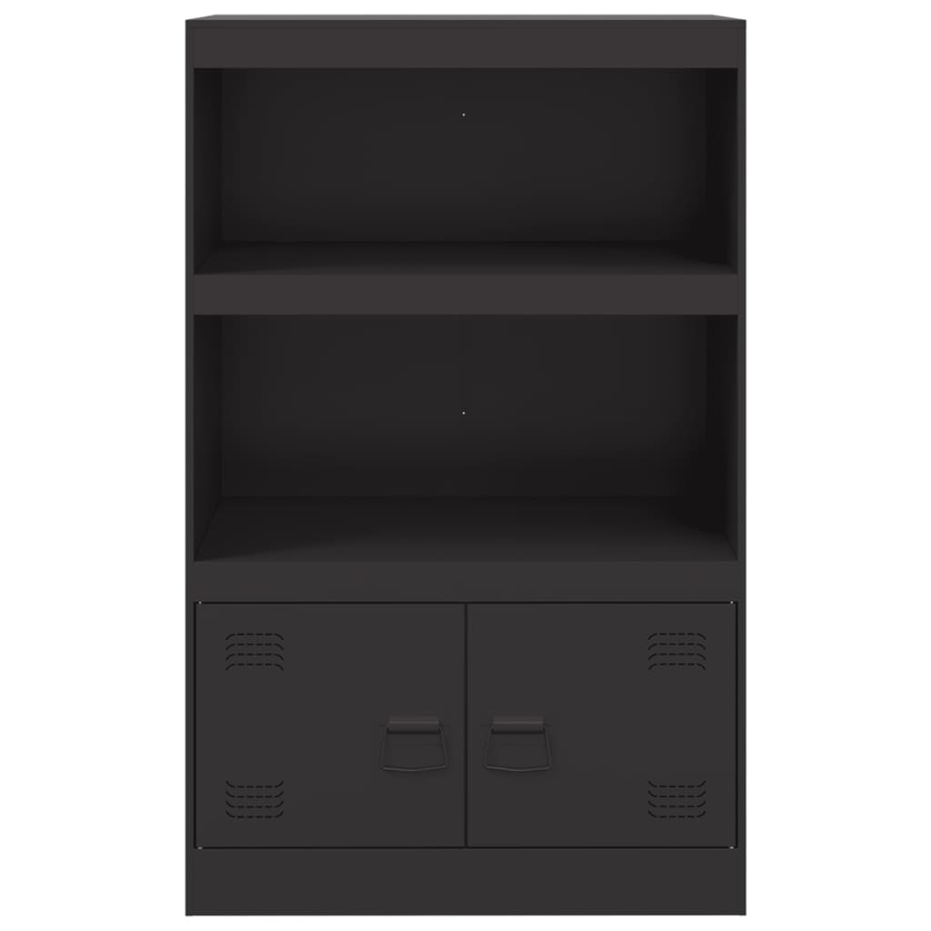 Black Sideboard 67x39x107 cm in Steel