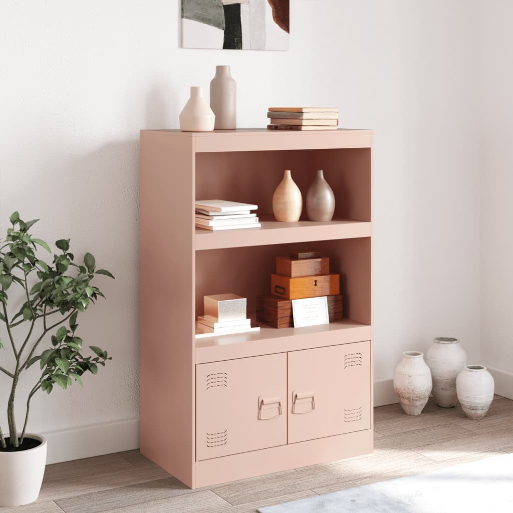 Pink Sideboard 67x39x107 cm in Steel