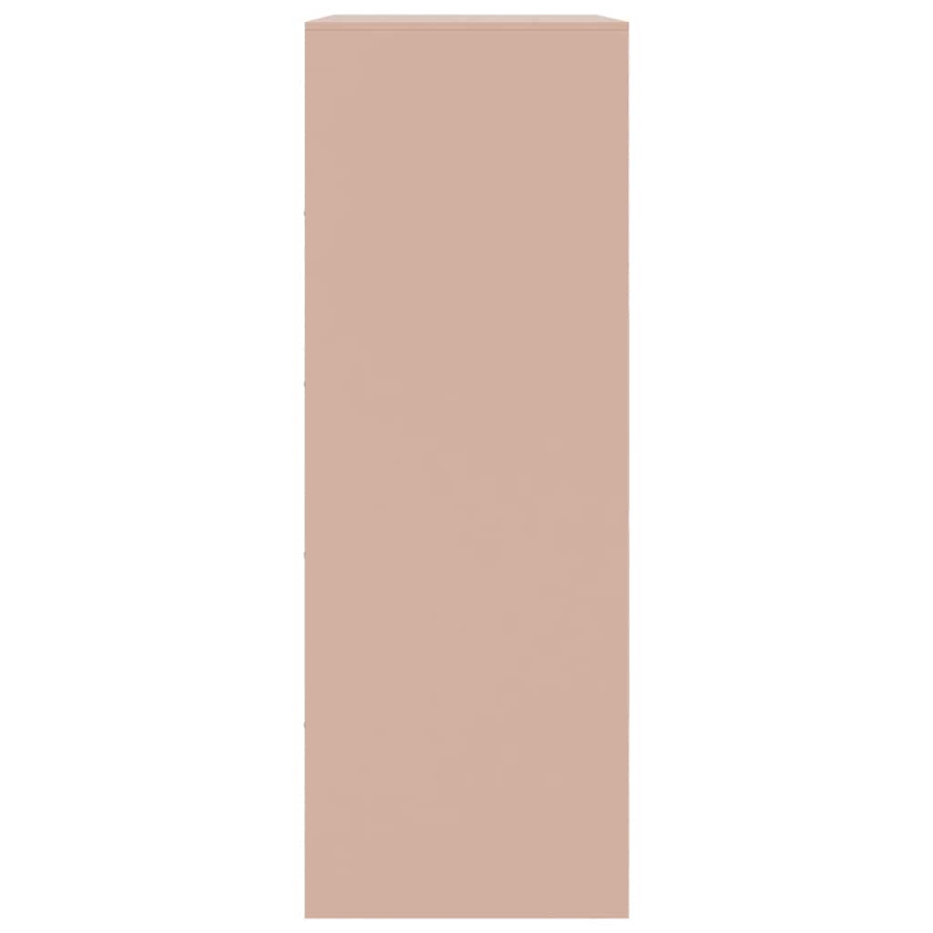 Credenza Rosa 67x39x107 cm in Acciaio - homemem39