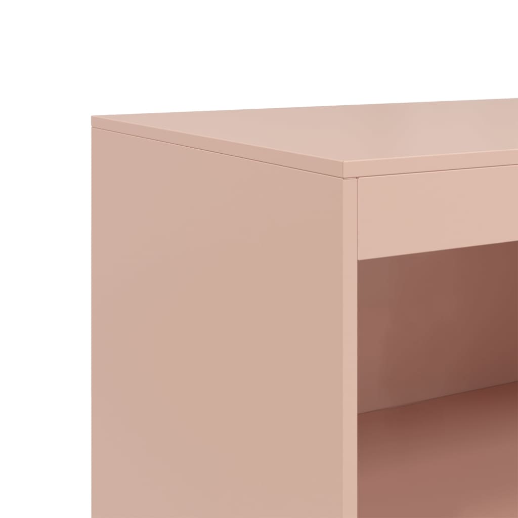 Pink Sideboard 67x39x107 cm in Steel