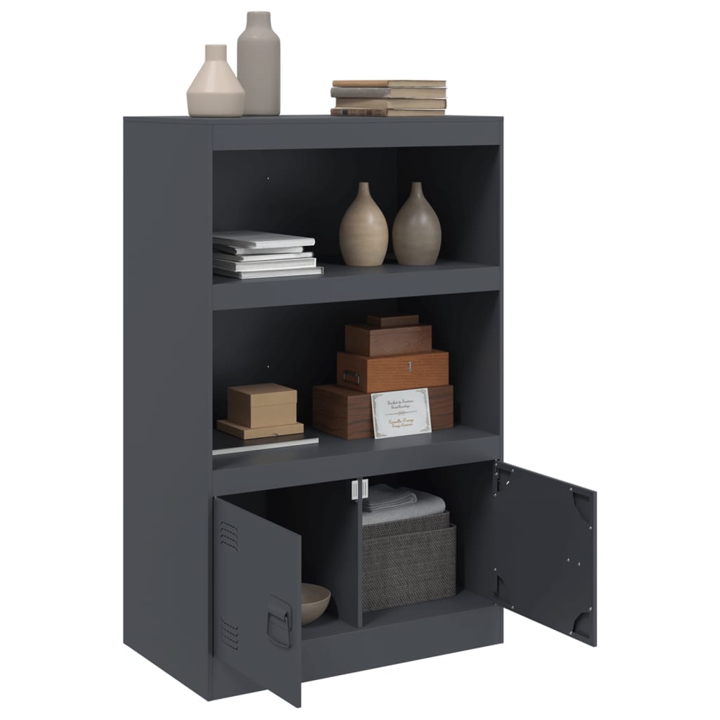 Anthracite Sideboard 67x39x107 cm in Steel