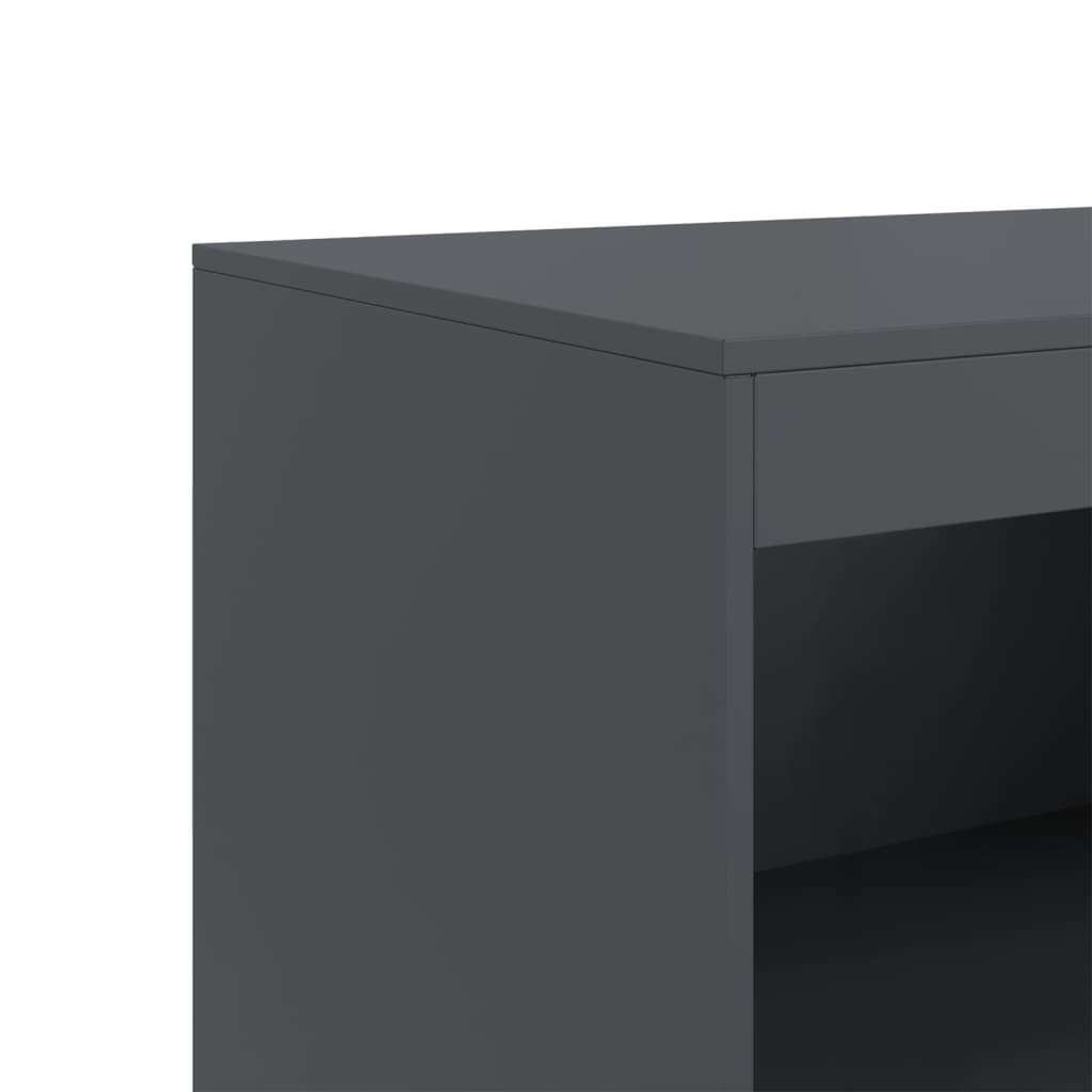 Anthracite Sideboard 67x39x107 cm in Steel