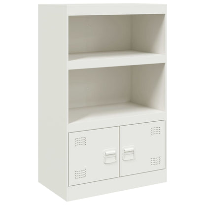 White Sideboard 67x39x107 cm in Steel