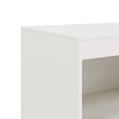 White Sideboard 67x39x107 cm in Steel