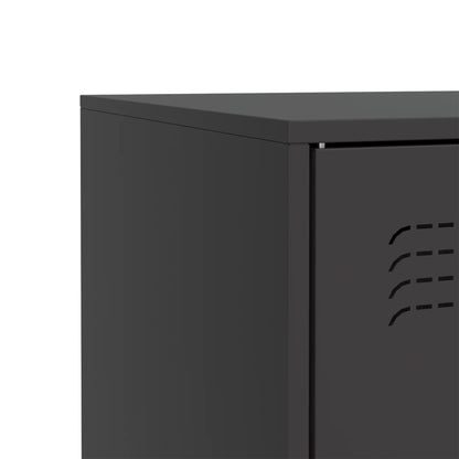 Black Sideboard 67x39x73 cm in Steel