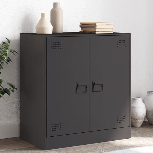 Black Sideboard 67x39x73 cm in Steel