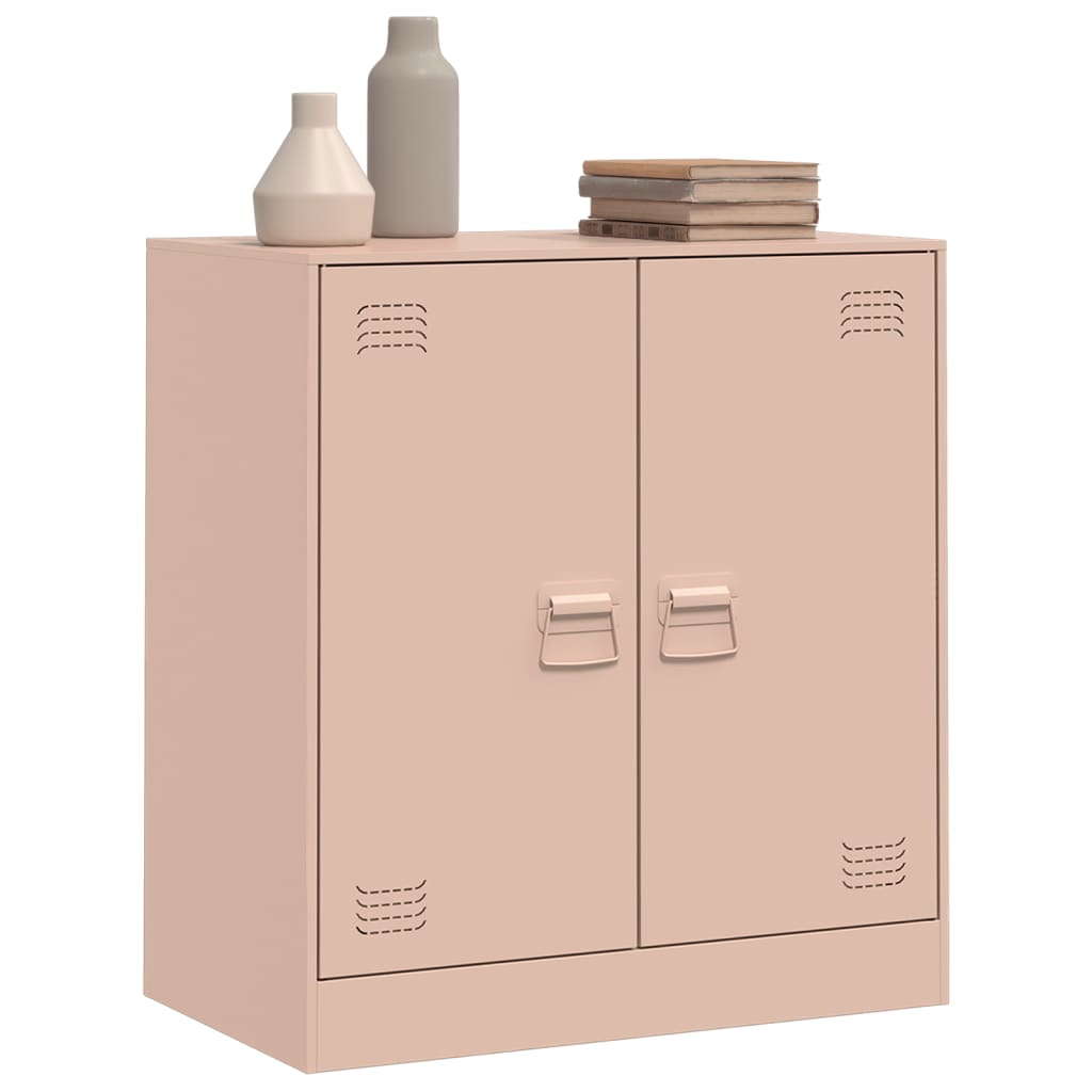 Pink Sideboard 67x39x73 cm in Steel