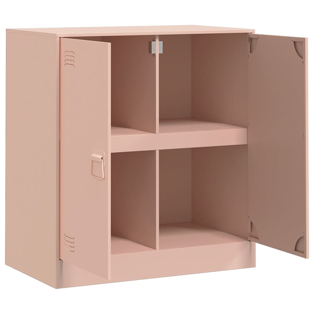 Credenza Rosa 67x39x73 cm in Acciaio - homemem39