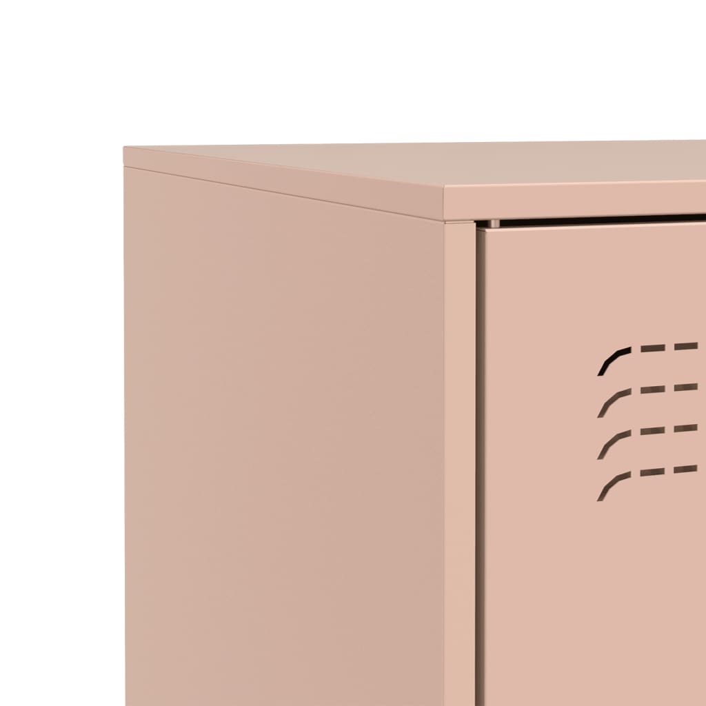 Pink Sideboard 67x39x73 cm in Steel