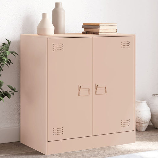 Pink Sideboard 67x39x73 cm in Steel