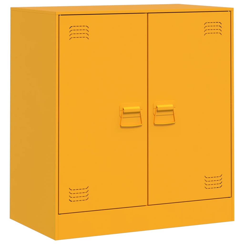 Mustard Yellow Sideboard 67x39x73 cm in Steel