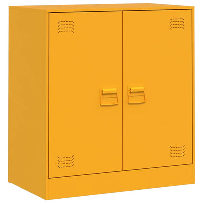 Mustard Yellow Sideboard 67x39x73 cm in Steel