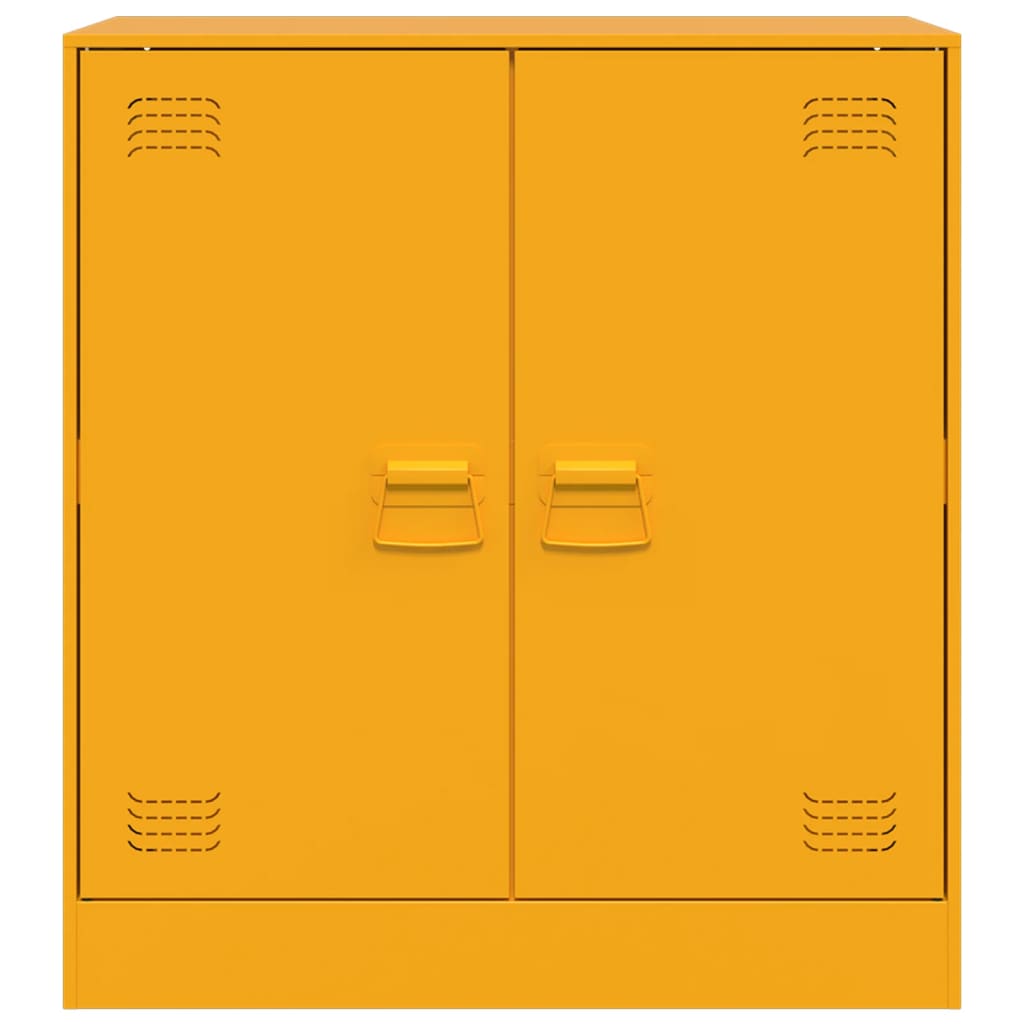 Mustard Yellow Sideboard 67x39x73 cm in Steel