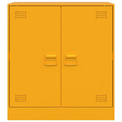 Mustard Yellow Sideboard 67x39x73 cm in Steel