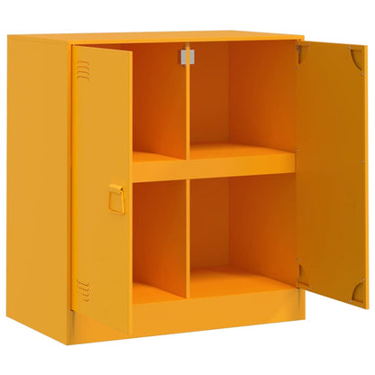 Mustard Yellow Sideboard 67x39x73 cm in Steel