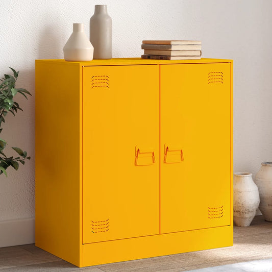 Mustard Yellow Sideboard 67x39x73 cm in Steel