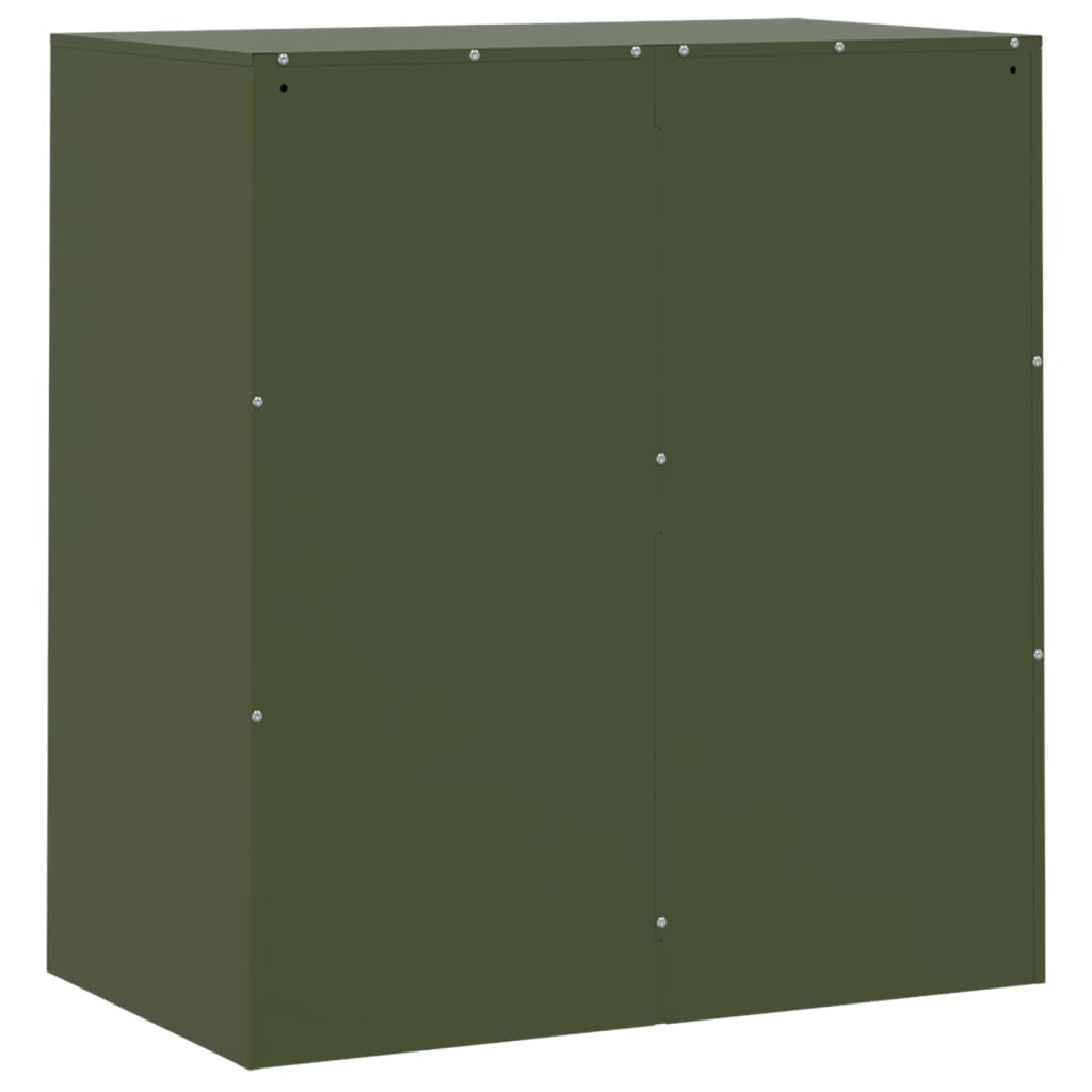 Olive Green Sideboard 67x39x73 cm in Steel