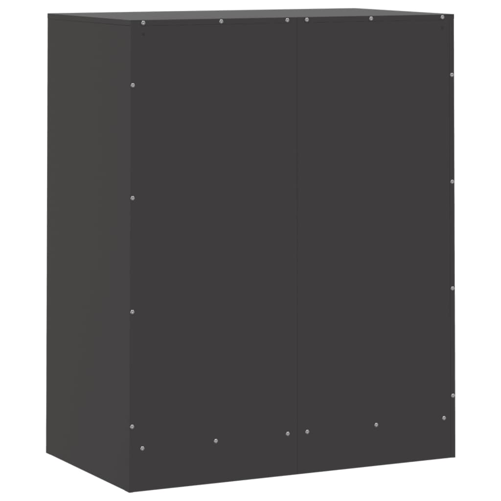 Black Sideboard 67x39x83 cm in Steel