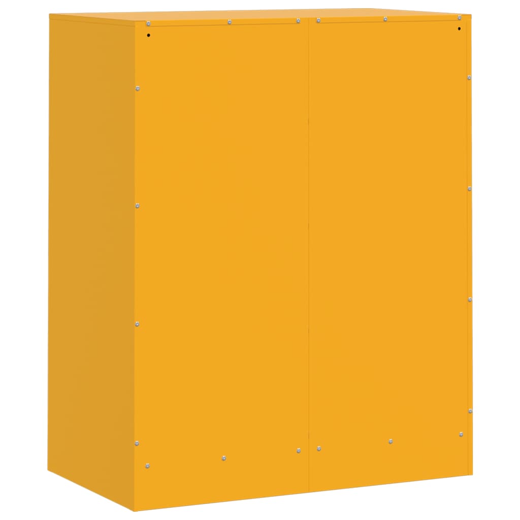 Mustard Yellow Sideboard 67x39x83 cm in Steel