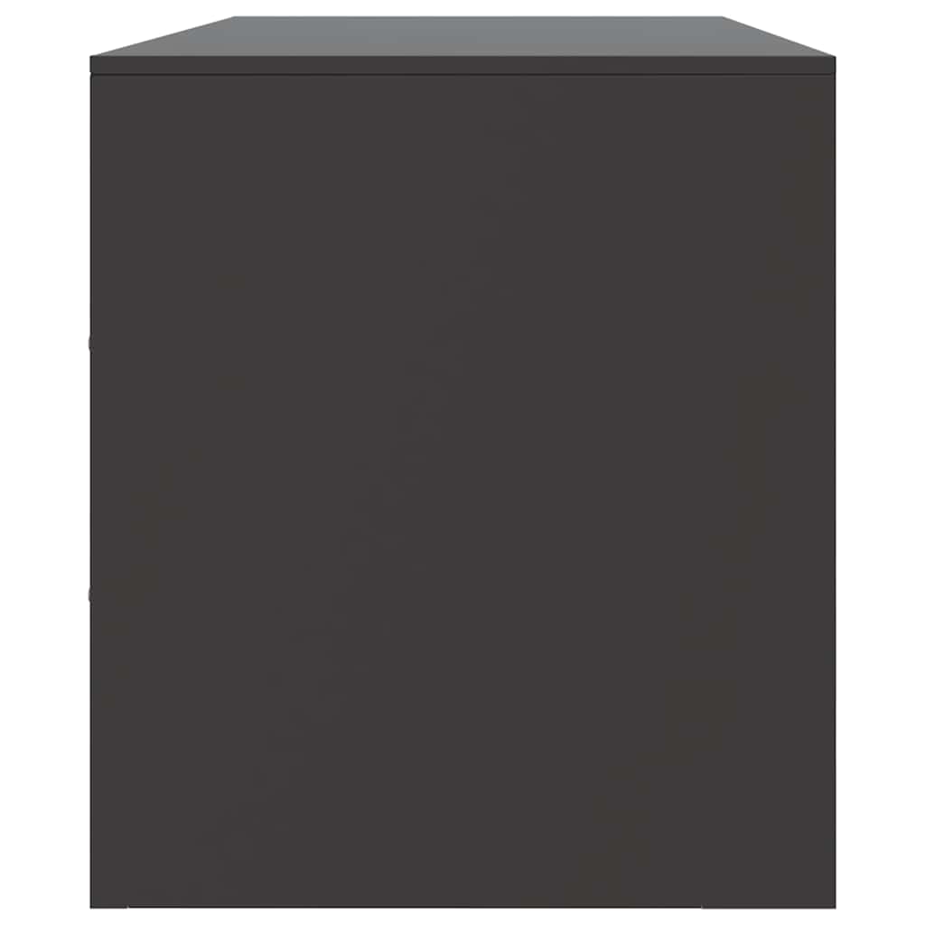 Mobile TV Nero 99x39x44 cm in Acciaio - homemem39