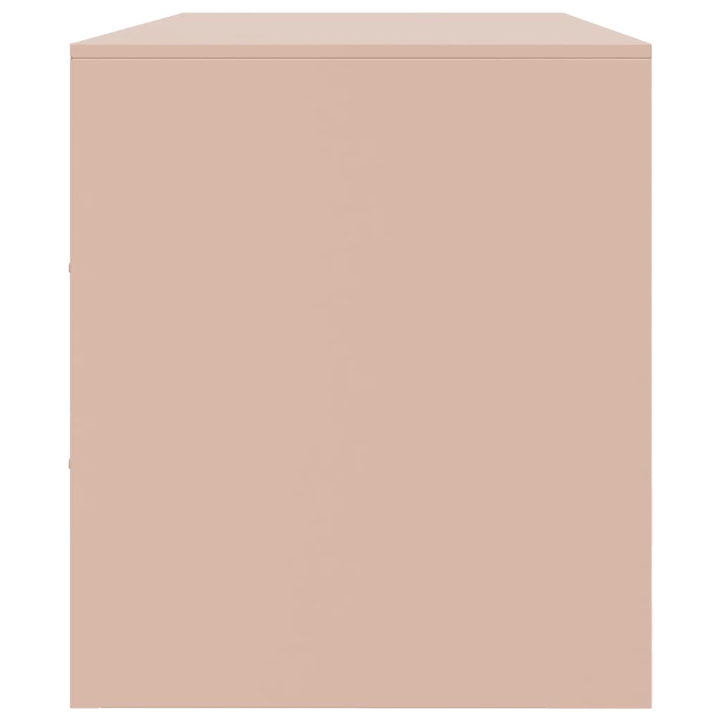 Mobile Porta TV Rosa 99x39x44 cm in Acciaio